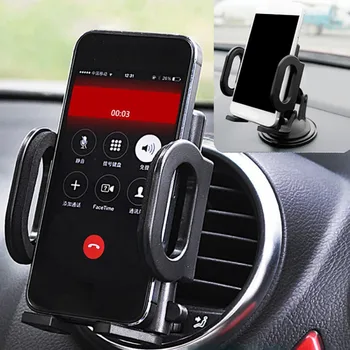 

360 Rotate One Touch Sucker Car Phone Holder Dashboard Windshield Suction Cup Phone Stand For iPhone for Samsung for xiaomi