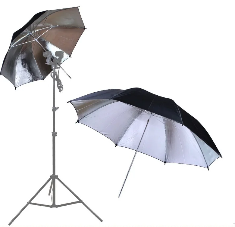 85cm black silver flash umbrella 5500ke27 lamp rack flash light soft