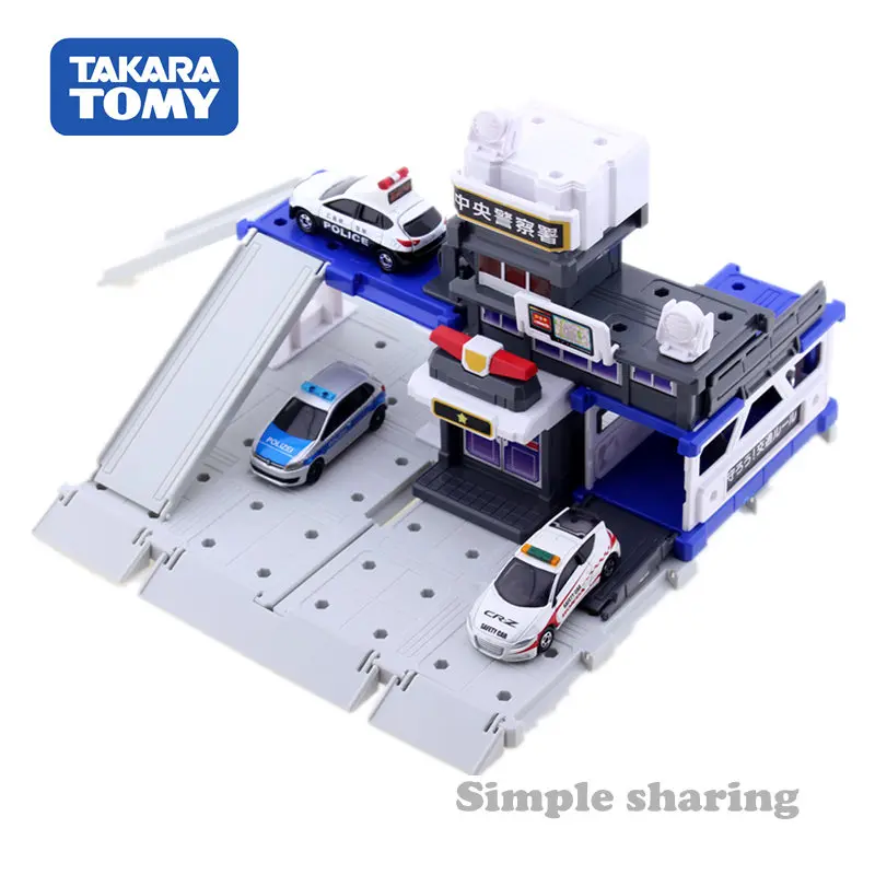 Takara Tomy Tomica Town, центральный Полицейский отдел, строительный блок, литые под давлением миниатюрные детские игрушки, модель, набор, горячая Распродажа, детские куклы