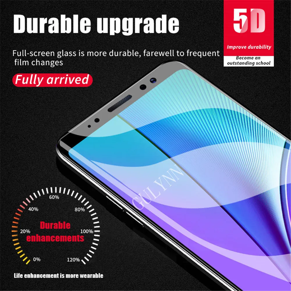 Закаленное стекло 5D с полным покрытием для Samsung Galaxy J2 3 4 5 6 7 8 Pro Pime A51 71 9H Улучшенная