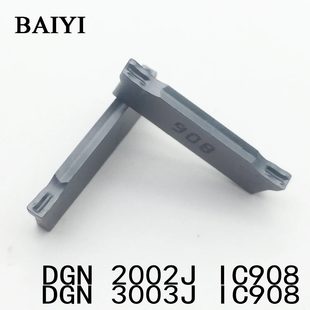 

10pcs turning tools DGN2002J IC908 DGN3003J IC908 CNC carbide insertDGN 2002J IC908 DGN 3003J IC908 for cutting grooves
