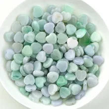 Бирма природного восковой jade маленькое сердце любовь DIY браслет, колье, бусы тканые аксессуары ювелирные изделия ручной работы