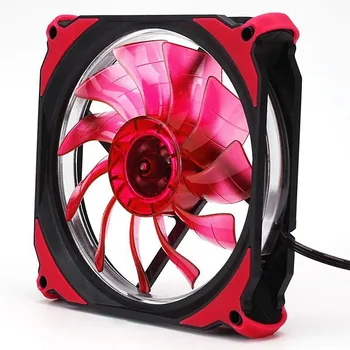 

Hot sale Quiet pc cpu cooler 120mm fan 12V 3+4pin LED effects Clear Computer Fan For Radiator Mod video card thermal pad DIY