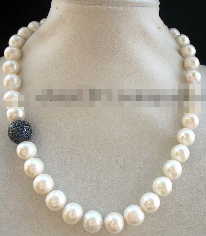

0002987 unique freshwater pearl white round necklace
