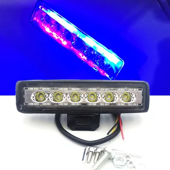 

18W Car LED Work Light Indicators Motorcycle Driving Offroad Boat Tractor Truck SUV ATV 12V flashing warning lamp for ford golf