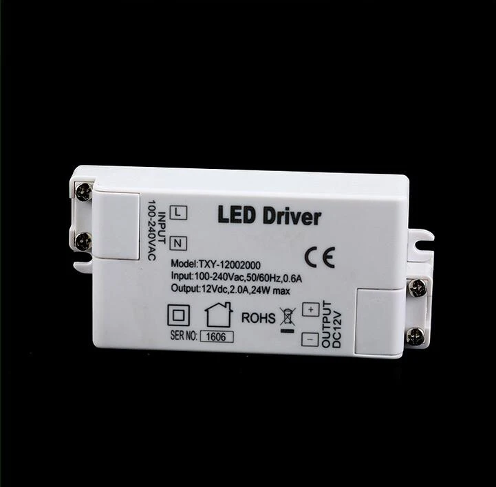 US $299.00 12V 24W LED Driver Power Supply 2A 24W Constant Voltage Power Adapter 50pcs