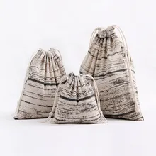 3 шт./компл. серые полосатые женские сумки на шнурке повседневные холщовые сумки для хранения путешествий школьные сумки и портфели Сумка женская Feminina