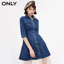ONLY2019 женское осеннее Новое однобортное тонкое джинсовое платье | 118342515