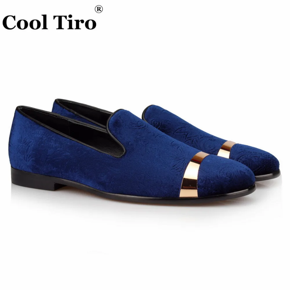 Embossed Velvet Men Slippers Loafers (2)