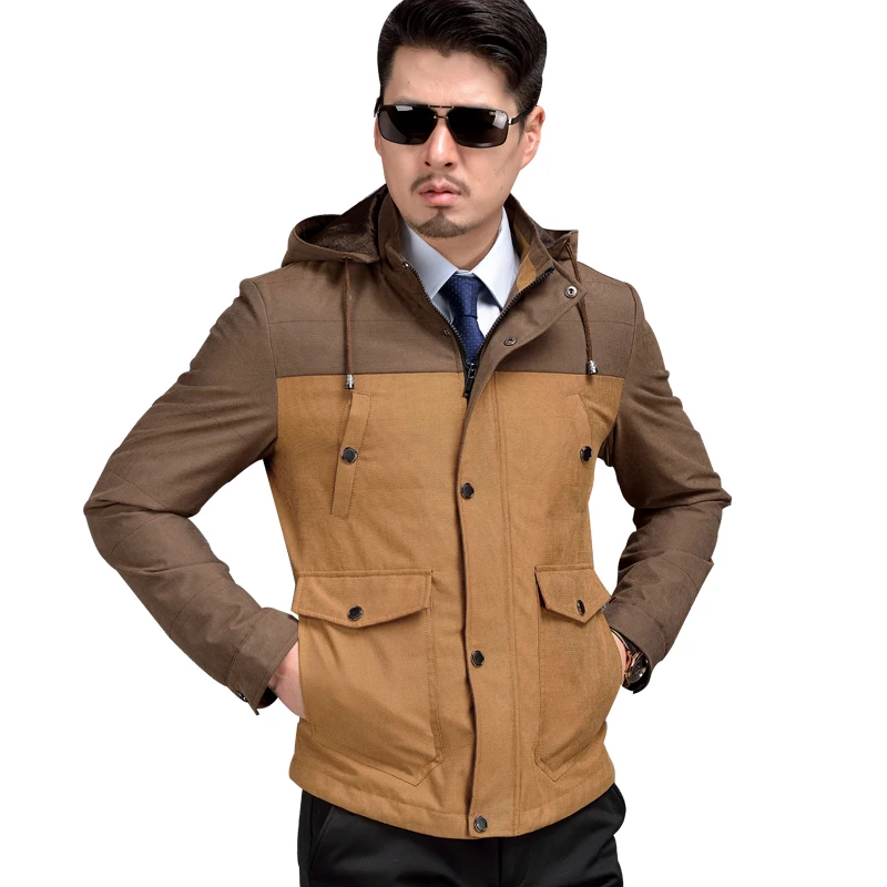 Повседневная Осенняя мужская куртка с капюшоном, мужские хлопковые куртки высокого качества, весеннее пальто с капюшоном, тонкое пальто casaco masculino inverno, новинка, M-4XL