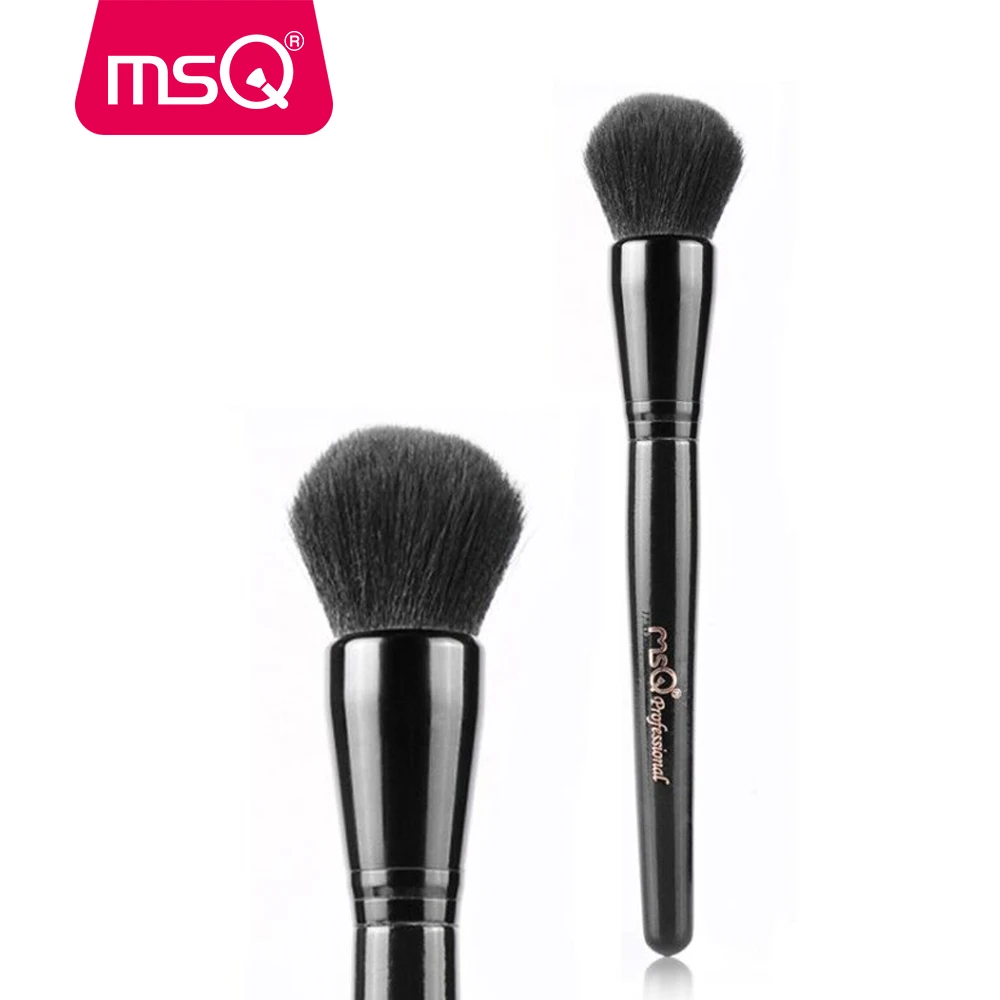 MSQ Pro Single Blush Blusher Makeup Brush Black Synthetic Hair