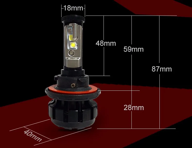 CNSUNNYLIGHT супер яркий комплект Автомобильных СВЕТОДИОДНЫХ Фар H4 H13 9007 Hi/Lo H7 H11 9005 9006 w/XHP50 Сменные лампы 6000K