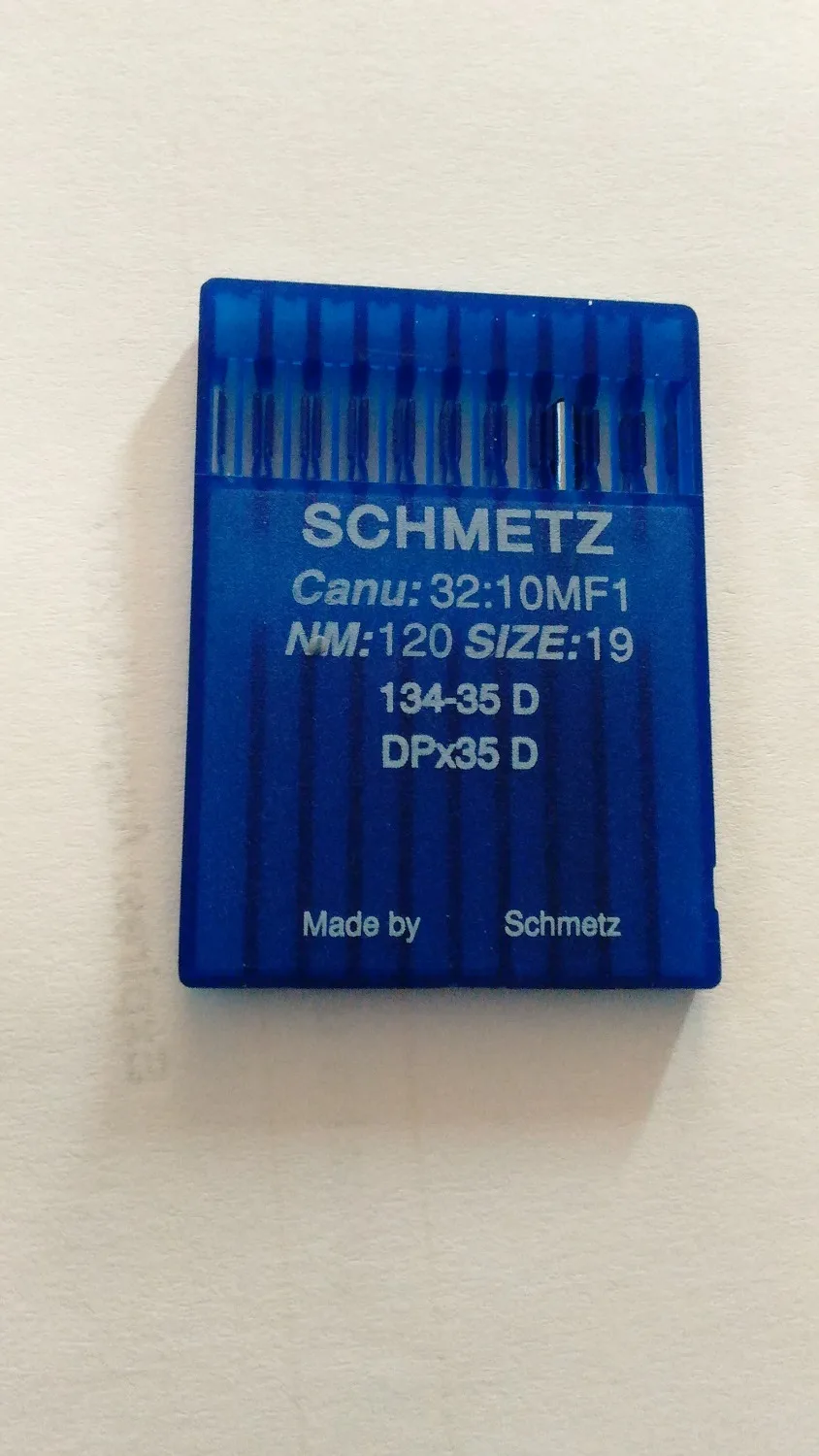 

SEWING MACHINE SPARE PARTS HIGH QUALITY SEWING SCHMETZ NEEDLE DP*35D Size 19 ,one set is 100needles