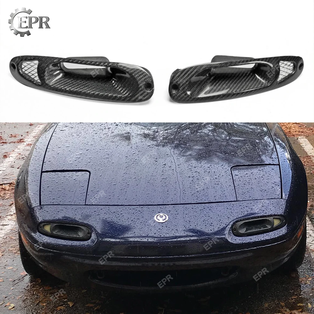 

For Mazda MX5 NA (1989-1997) Front Turn Singal Indicator Air Intake Type A Tuning Part Trim For MX5 NA Carbon Fiber Air Duct