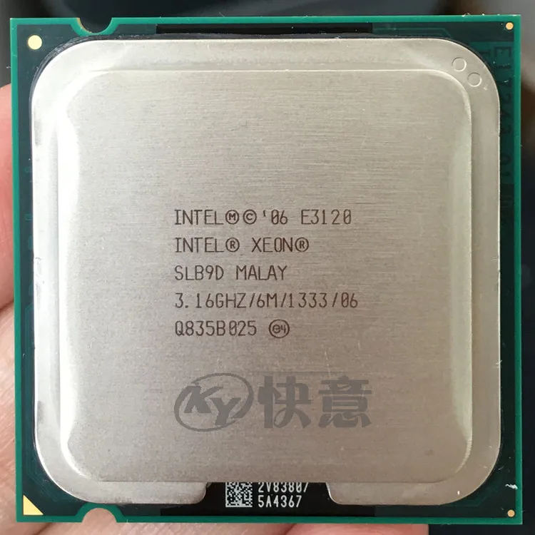 Оригинальный Intel Xeon E3120 E0 SLB9D Процессор 3 16 ГГц 6 МБ двухъядерный LGA775 процессор