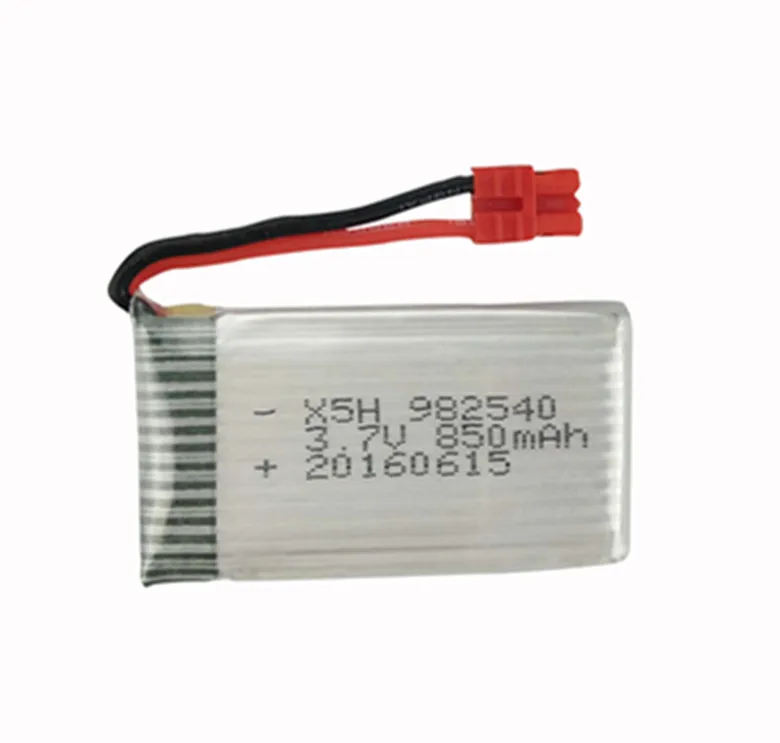 High Quality 3.7V 850mAh 982540 Battery RC Camera Drone Accessories for Syma X5HC X5HW RC Quadcopter Spare Parts