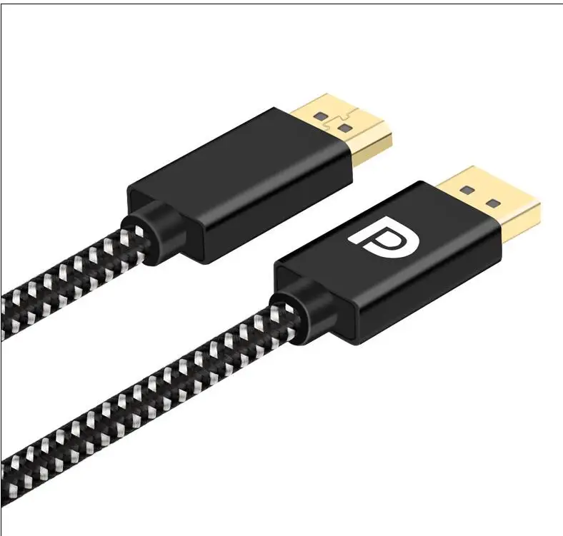 

DP line 144Hz computer connection HD 4K*2K display gold-plated aluminum shell male to male 2 meters DP to DP Adapter Cable Cord