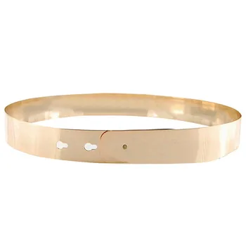 

1 pcs Hot Sale Metal Mirror Sculpture Belt Alloy Fashion European Style Girdle Belts For Women New Arrival correas para mujer