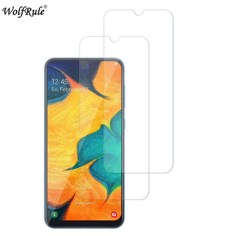 

2PCS screen protector For Samsung Galaxy A30 Tempered Glass For Samsung A30 HD Protective Film Ultrathin For Galaxy A30 A305F