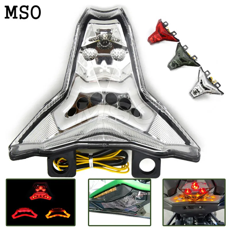 

For KAWASAKI NINJA ZX10R ZX-10R Z1000 2014 2015 2016 Motorcycle Integrated LED Tail Light Brake Turn Signal Blinker