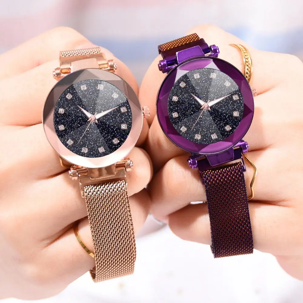 

Montre Femme Rose Gold Women Watches Luxury Brand Crystal Diamond Ladies Quartz Wristwatches female Casual Clock Zegarek Damski