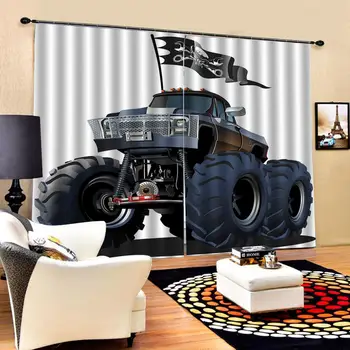 

Luxury Blackout 3D Window Curtains For Living Room Bedroom car curtains cartoon curtain