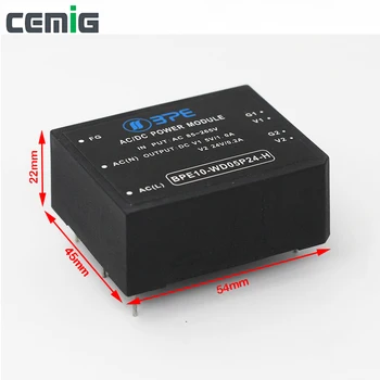 

Cemig AC/DC Power Module Input AC 85-265V Output DC V1 5V/1A V2 24V/0.2A