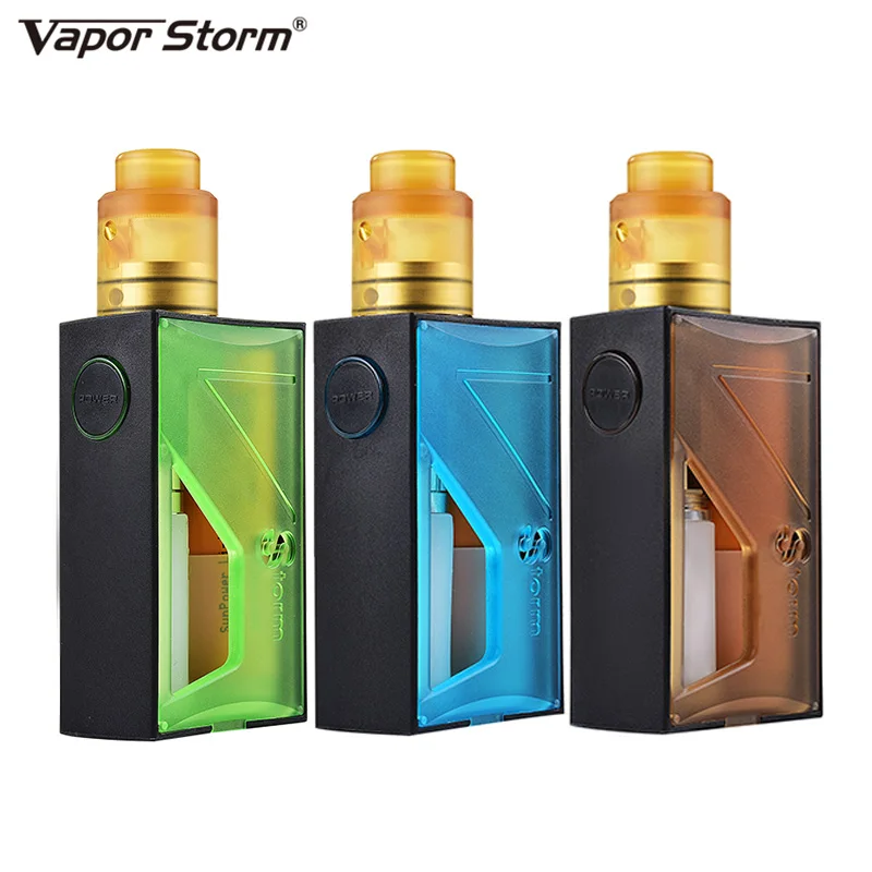 

original Vapor Storm Raptor Squonk BF Box Mod Pulse BF Vape 5mL Bottom Feeding Bottle Supports 18650 20700 Battery