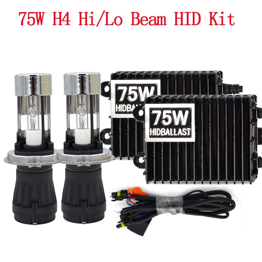 12V 75W H4 HID Xenon Kit