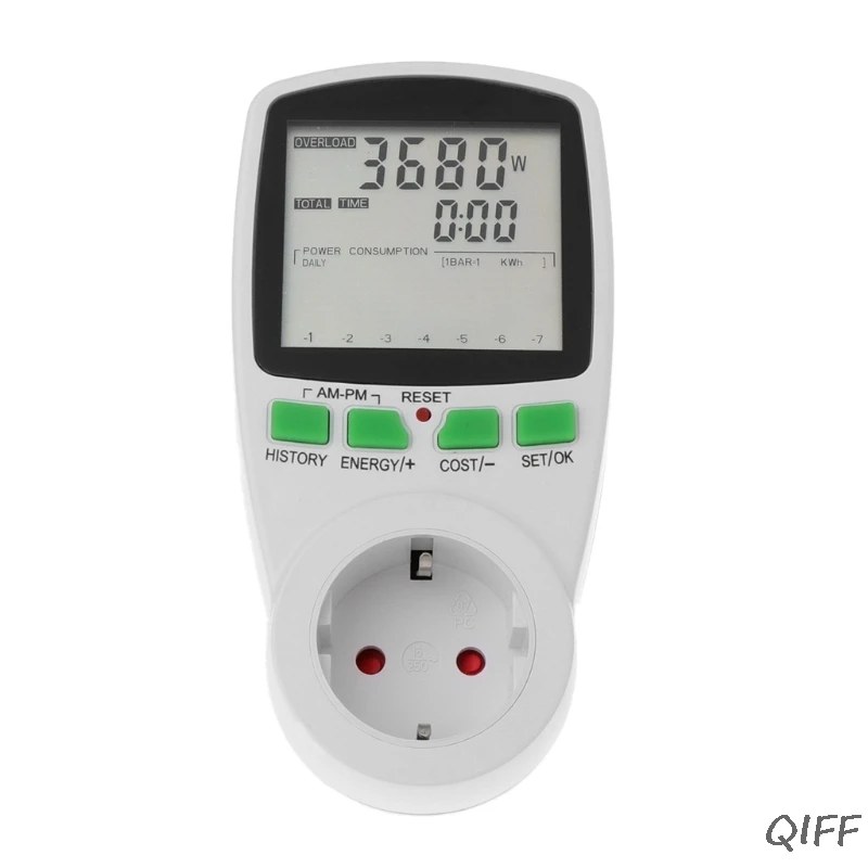 ЖК-цифровой измеритель напряжения, ваттметр, анализатор энергопотребления Mar28