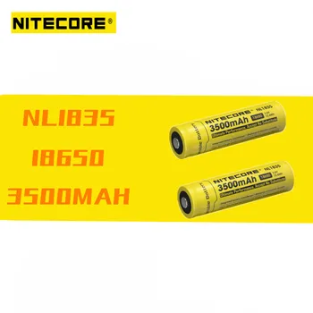 

2 pcs Nitecore NL1835 18650 3500mAh(new version of NL1834)3.7V 12.6Wh Rechargeable Li-on Battery high quality with protection