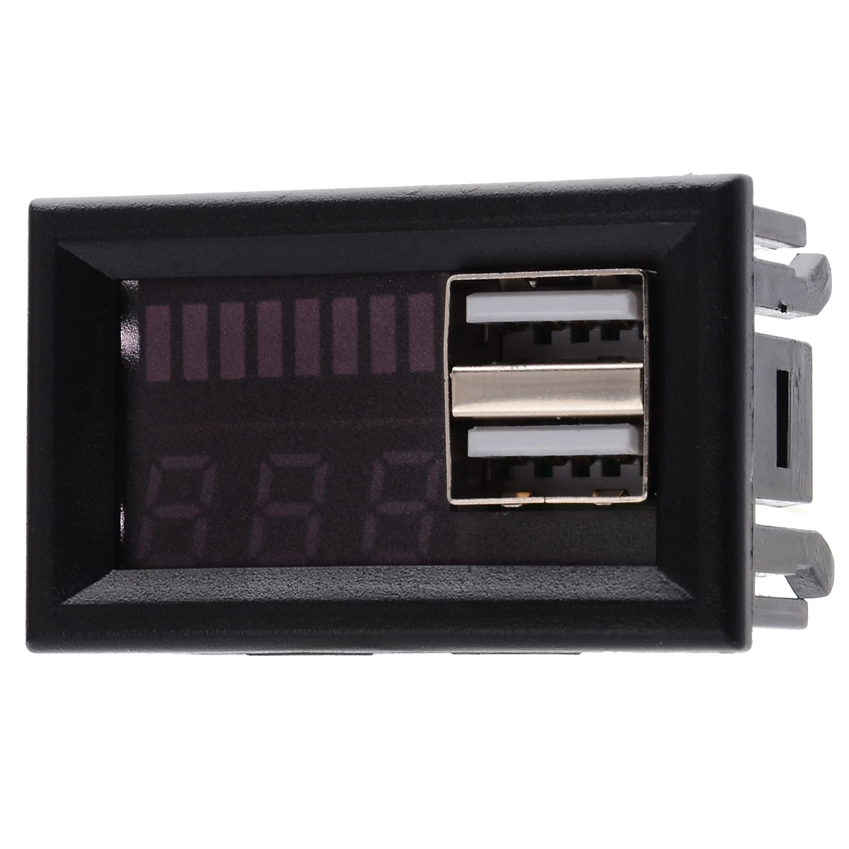 LED 12V Lead Acid Battery Capacity Indicator Voltage Meter Power Voltage Display Meter Dual USB Charger For Outdoor Power