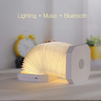 

LED Nightlight USB rechargeable LED folding lamp creative ,Built-in bluetooth speaker Listening to music