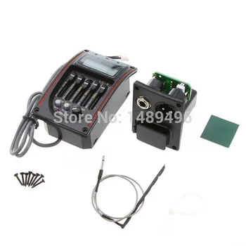 

Guitar Bass Preamp Piezo Pickups Yansheng 5pcs/lot Professional Acoustic 5-Band EQ Equalizer LCD Tuner LC-5 Guitarra Pick Up