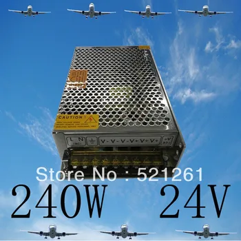 

Switch Power Supply LED light strip power suply 24v 240w ac to dc power supply ac dc converter high quality 240w 24v S-240-24
