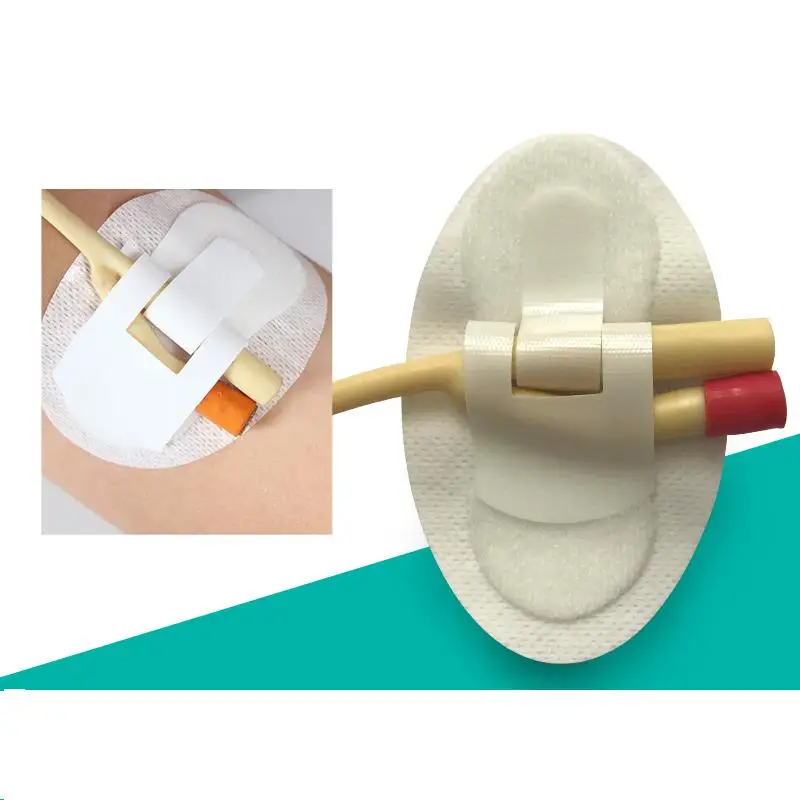 

5pc/lot Non-woven Adhesive Catheters Fixation for Catheter fixed body table catheter fixation device catheter strap dressing