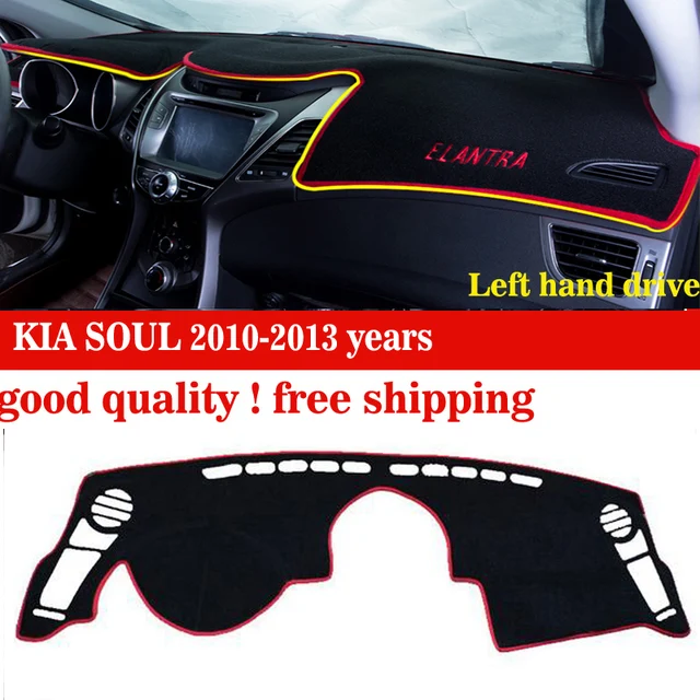 Car dashboard cover mat for KIA SOUL 2010 2013 years Left hand drive