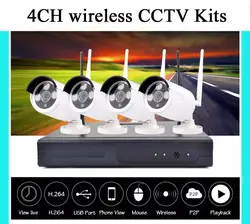 Продвижение Беспроводной NVR CCTV Системы 960 P IP Камера WI-FI Водонепроницаемый ИК ночного Vison охранных Камера наблюдения комплект 1 ТБ HDD