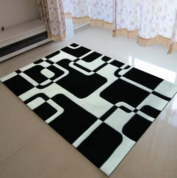 

Classical Black and white carpet Manual Acrylic Living room Bedroom Carpet tapis salon rug rugs carpets alfombras custom made