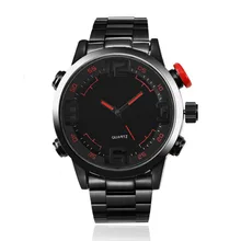 Top Brand Luxury Analog Digital Men’s Watch Stainless Steel Smart Large Dial Quartz Watches Sports Students Waterproof Watches