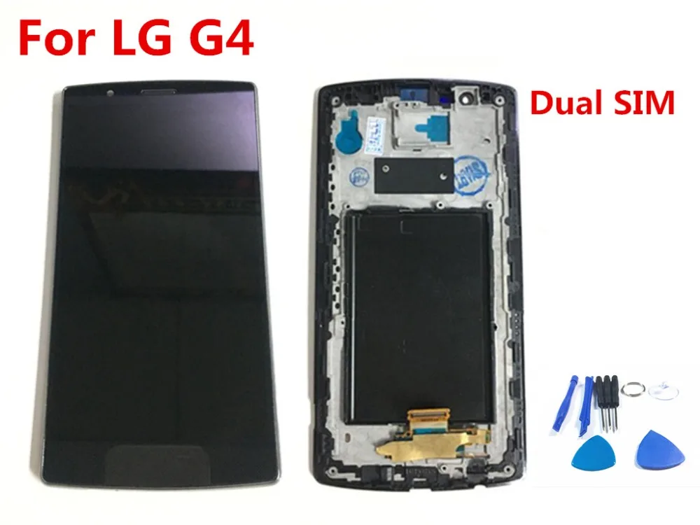 

5.5 inch Black Color 100% Tested LCD For LG G4 Touch Screen digitizer Assembly With Frame Dual SIM For LG G4 H818