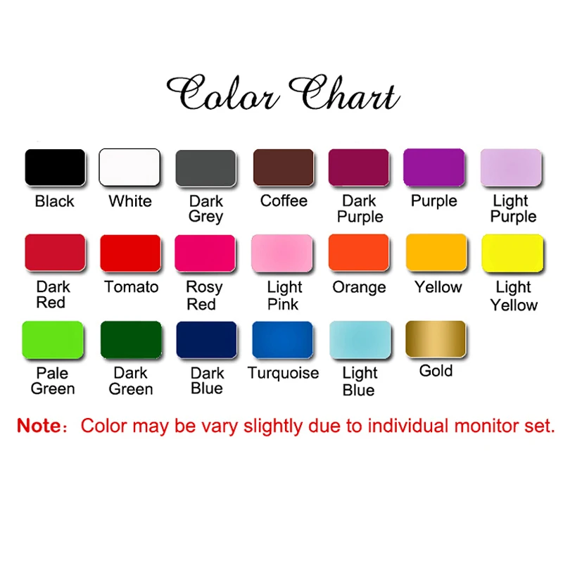 Reiki Color Chart