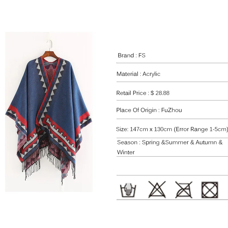 Best Price naB1N FS Indian Style Fashion Geometric Tassel Pashmina Poncho And Capes Coat Women Scarfs Autumn Winter Warm Shawl Cachemire Scarves Best Price naB1N FS Indian Style Fashion Geometric Tassel Pashmina Poncho And Capes Coat Women Scarfs Autumn Winter Warm Shawl Cachemire Scarves