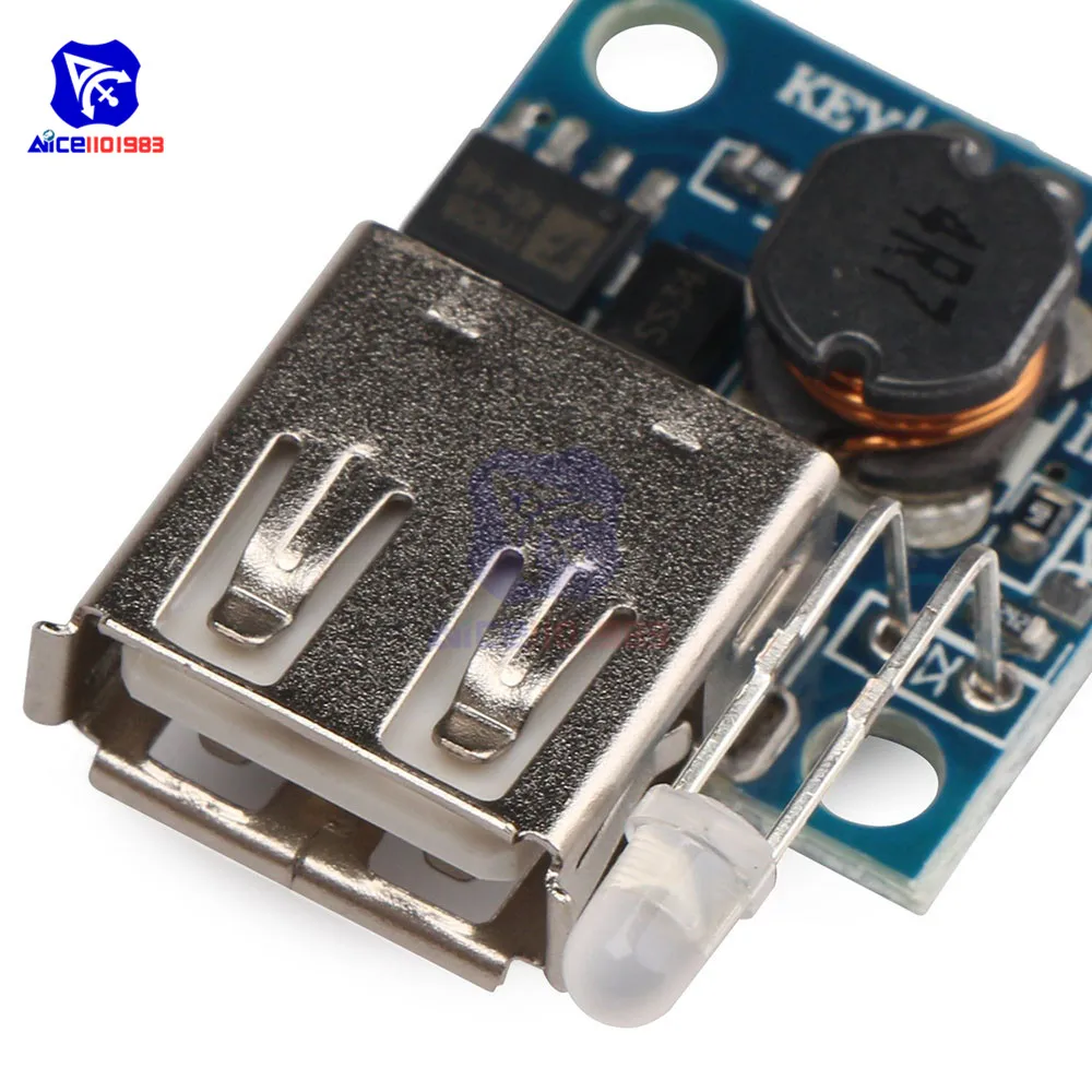 Повышающий преобразователь USB для смартфона планшета ПК 3 в 5 В 2 А плата питания с