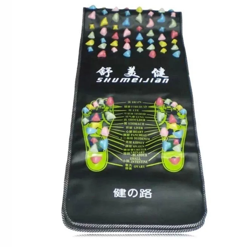 Acupuncture Massage Pad Walk Stone Foot Massager Cushion Shakti Mat Foot Massage Reflexology Relax Body Pain Health Care Square
