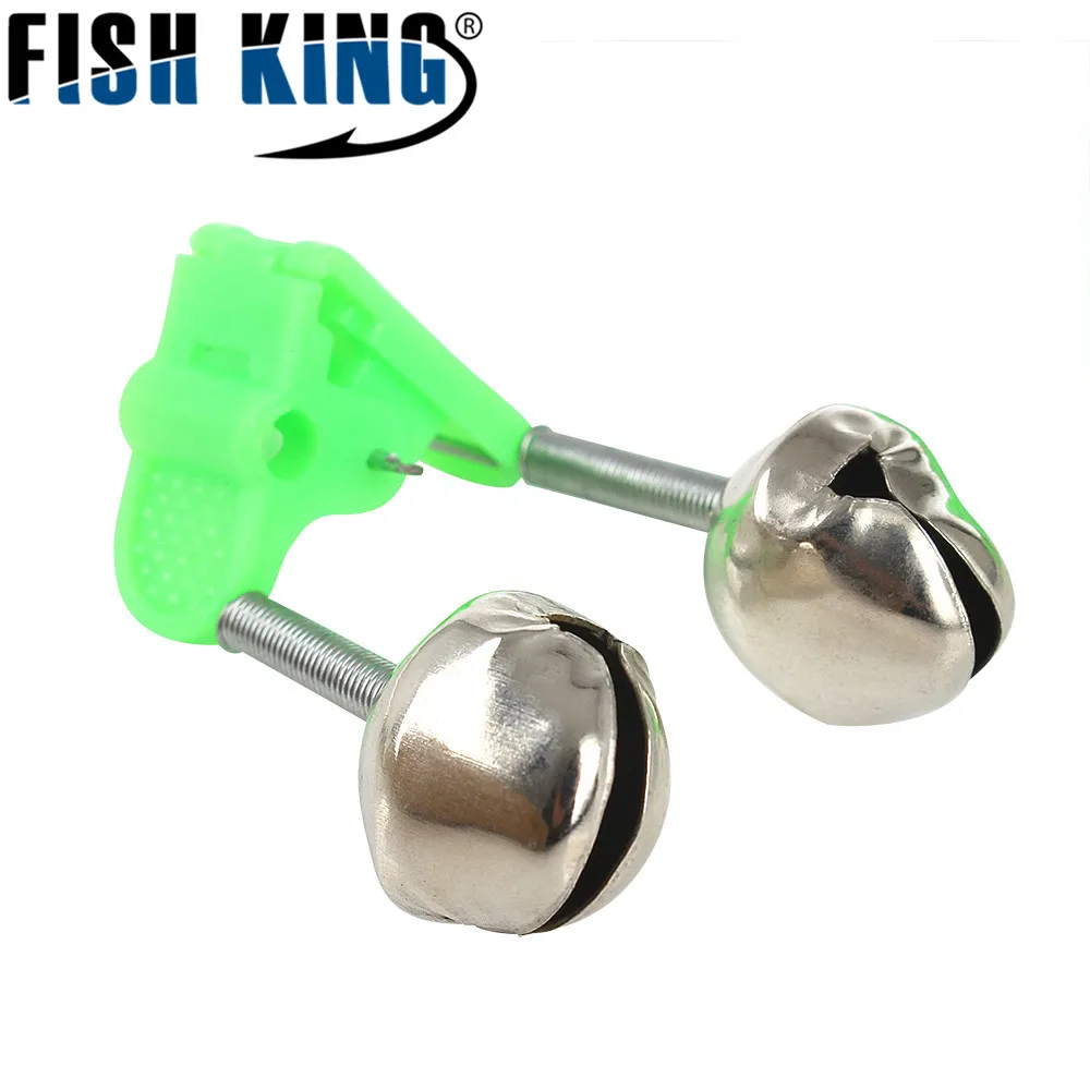 

FISH KING Brand 5PCS/Lot 3 Styles Fishing Bite Alarms For Lure Rod Clamp Tip Clip Bell Ring Pesca Tackle Outdoor Sports