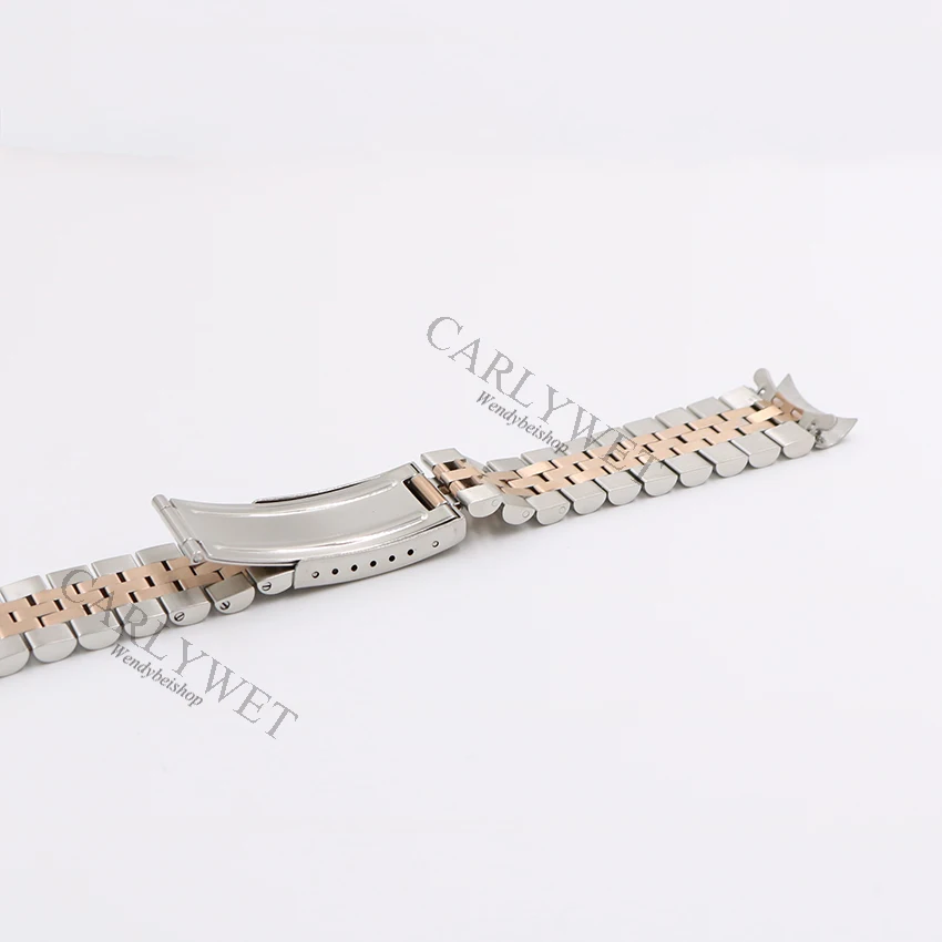 CARLYWET 19 20 22 мм двухцветный серебряный полый изогнутый конец Твердые винтовые