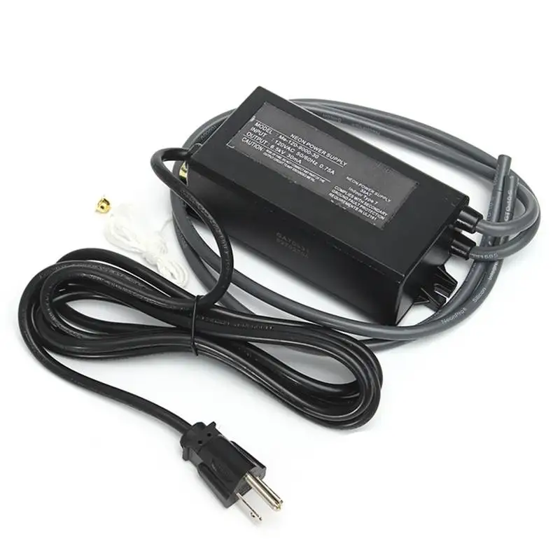 30mA 6.5KV 90 Watt 120 V AC Neon Elektronische Hochfrequenz transformator Stromversorgung Gleichrichter Us stecker Mit AUF Aus schalter zugkette Billig