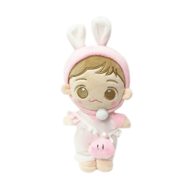 

2019 SGDOLL KPOP EXO Doll Clothes BAEKHYUN Pink Plush Toy 25cm/10 inch Stuffed Doll with Clothes Handmade Gift Collection New