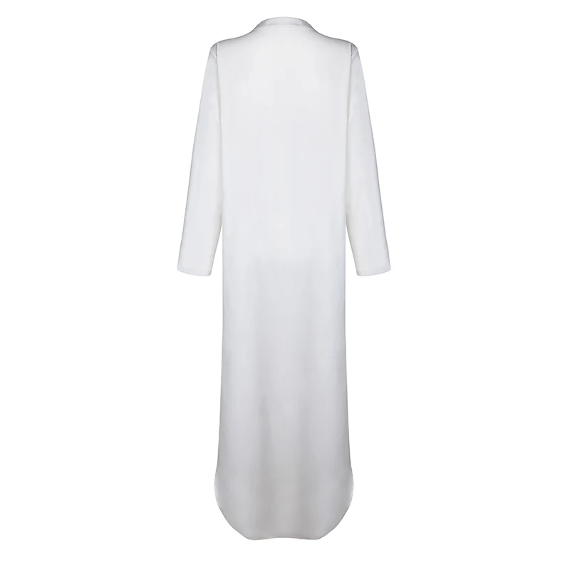 Dress Women's Kaftan Long Sleeve Dress Plus Size Maxi Long Shirt Dresses Women Woman Bohemian Kaftan Tunic Dresses Vestidos